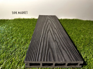 Террасная доска дпк WPC rotten Чёрный -Графит