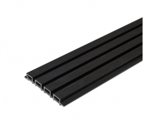 Стеновые реечные панели из ДПК CM Wall Чёрный