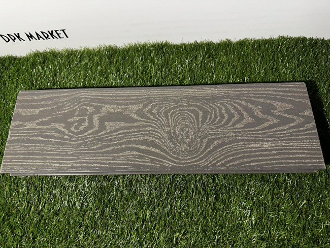 Террасная доска из ДПК Savewood Fagus тангенциальный распил пепельный