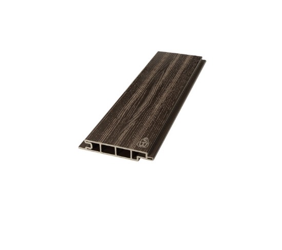 Террасная доска из ДПК Savewood Padus радиальный распил темно-коричневый